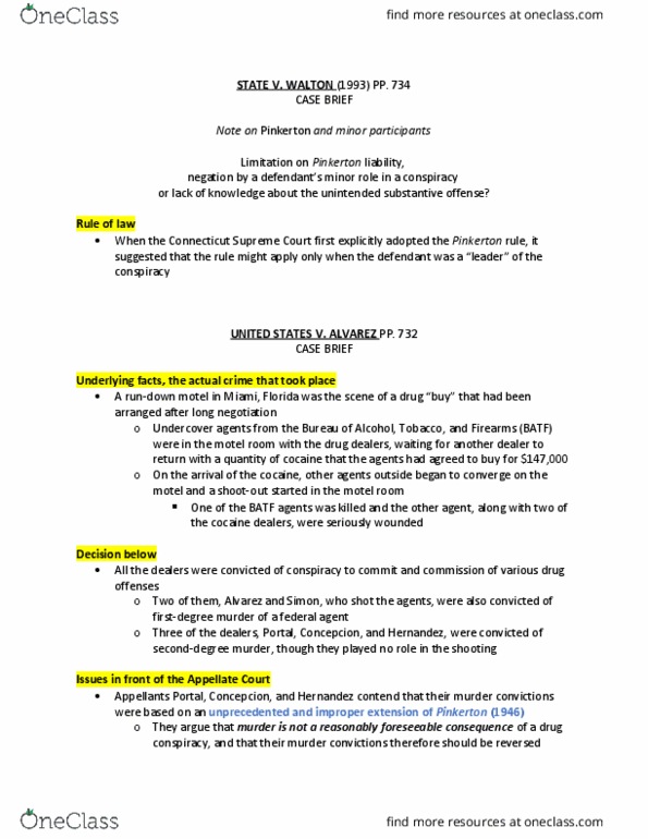 CRM/LAW C144 Chapter WALTON and ALVAREZ: Case Briefs thumbnail